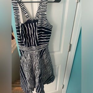 Navy and white size 6 dress
